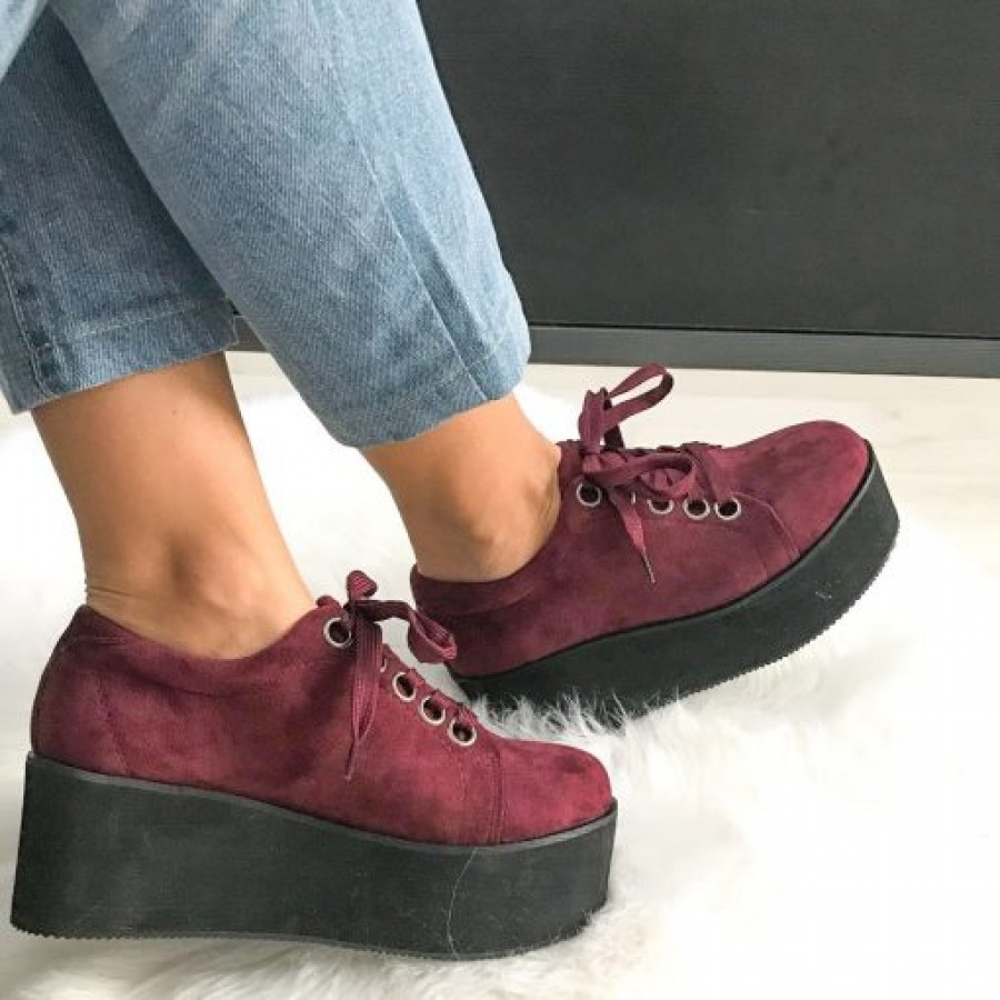 Pantofi casual talpa inalta BL0008 MARON R1/10/3 - Pantofi casual -wowreduceri.ro Pantofi casual talpa inalta BL0008 MARON R1/10/3 - Pantofi casual - wowreduceri.ro