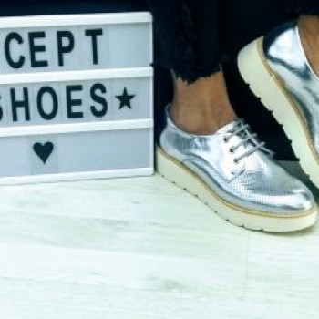 Pantofi oxford 7-895 SILVER R1/10/3 Pantofi oxford 7-895 SILVER R1/10/3