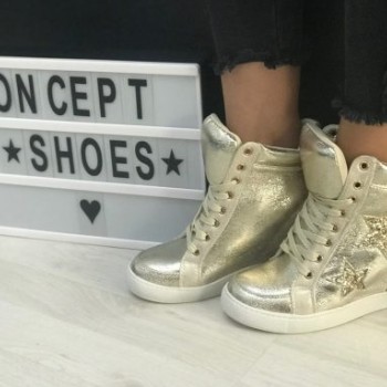 Sneakers sport inalti 1G-17088 GOLD R1/1/4 Sneakers sport inalti 1G-17088 GOLD R1/1/4