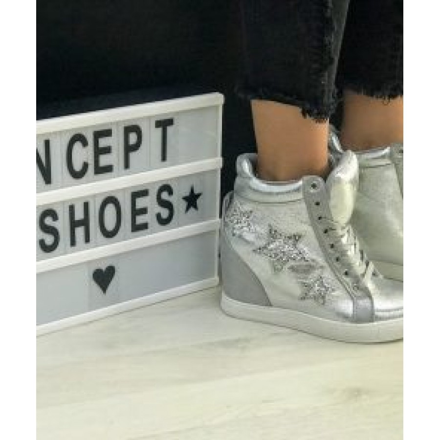 Sneakers sport inalti 1G-17088 SILVER R1/1/4 - Ghete Sport -wowreduceri.ro Sneakers sport inalti 1G-17088 SILVER R1/1/4 - Ghete Sport - wowreduceri.ro