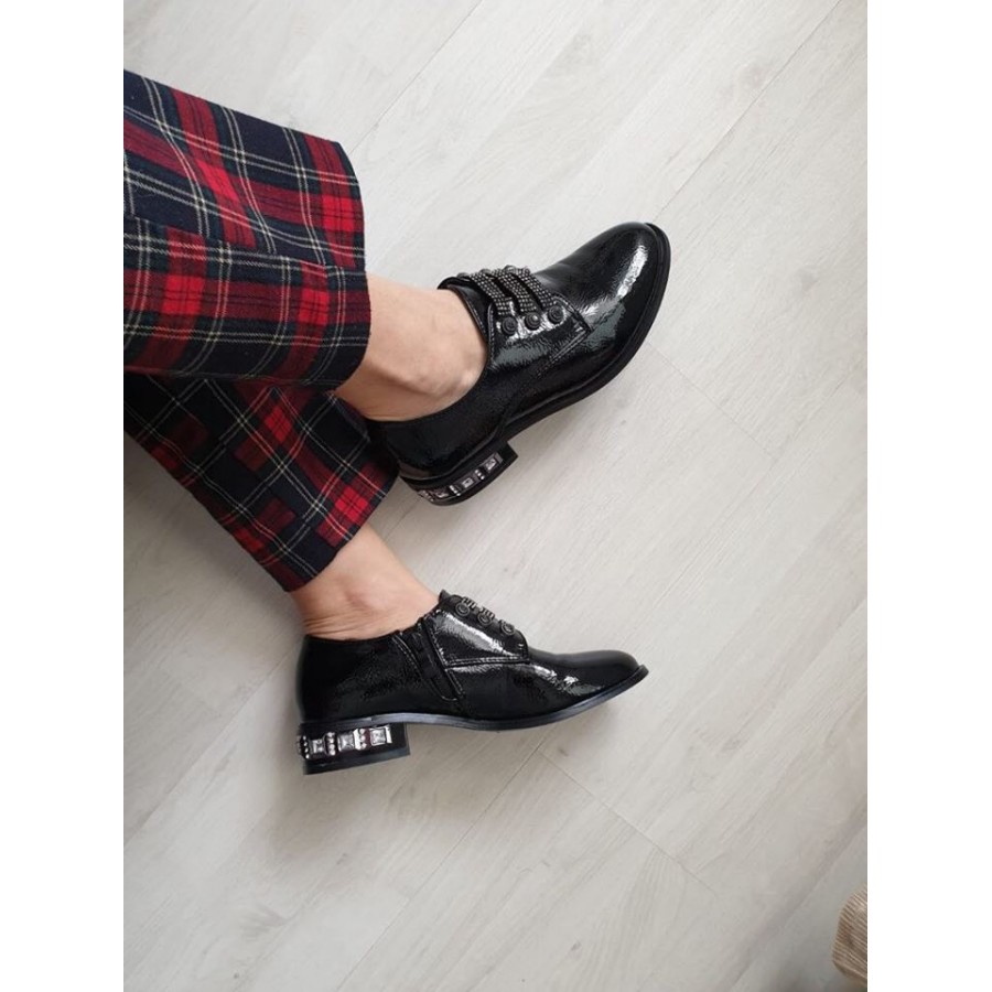 Pantofi casual B-165 BLACK R1/10/3 - Pantofi casual - wowreduceri.ro