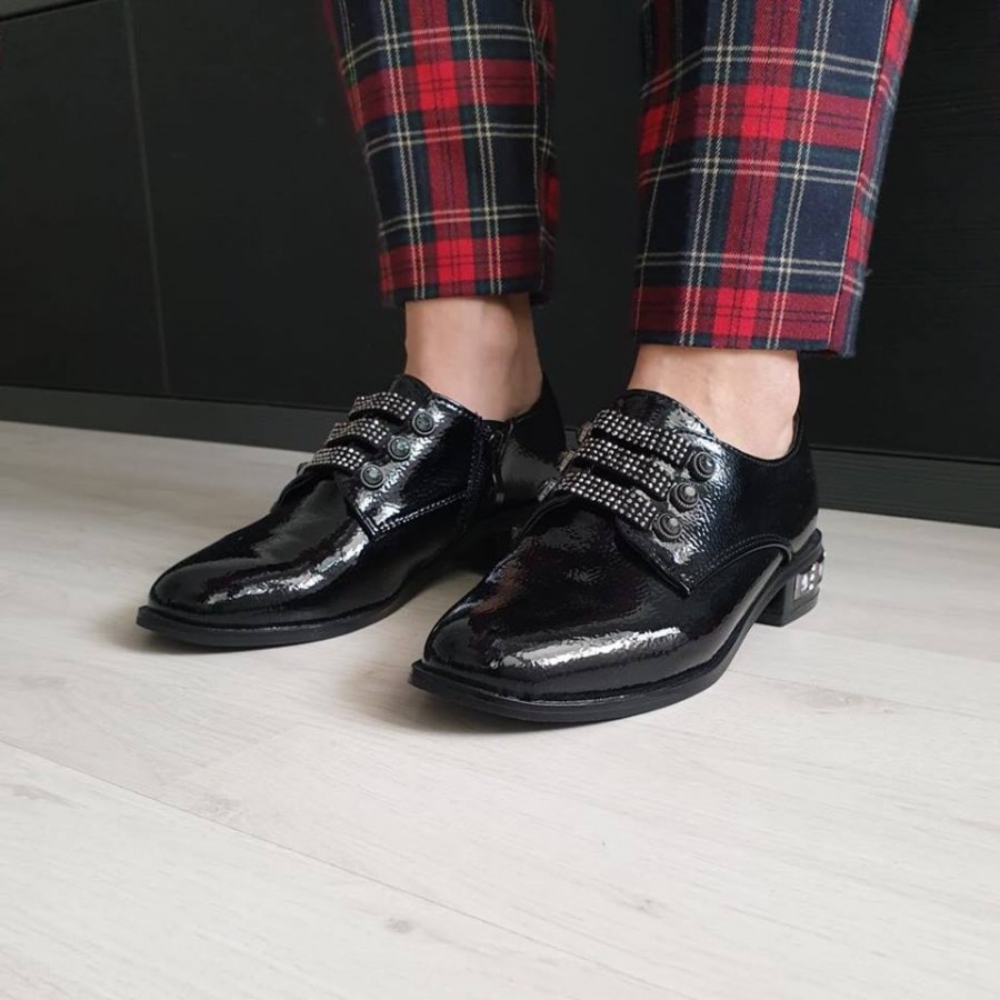 Pantofi casual B-165 BLACK R1/10/3 - Pantofi casual - wowreduceri.ro