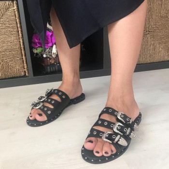 Sandale F182 BLACK R1/7/1 Sandale F182 BLACK R1/7/1